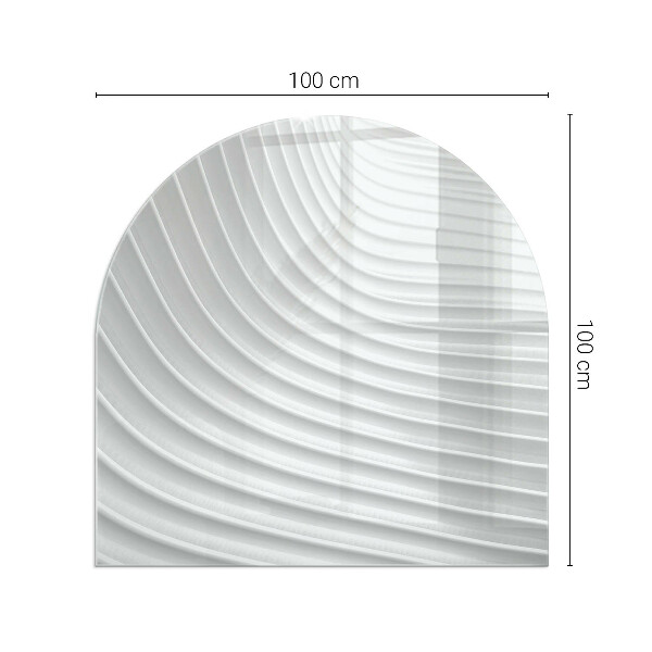 Sklo před krbovou vložku Vlny jemných linií