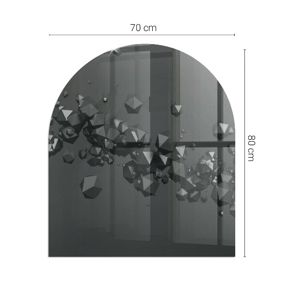 Sklo před krbovou vložku Abstraktní oblak pevných látek