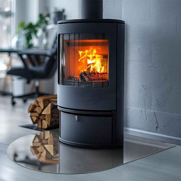 Nehořlavá podložka pod kamna Betonová textura s efektem