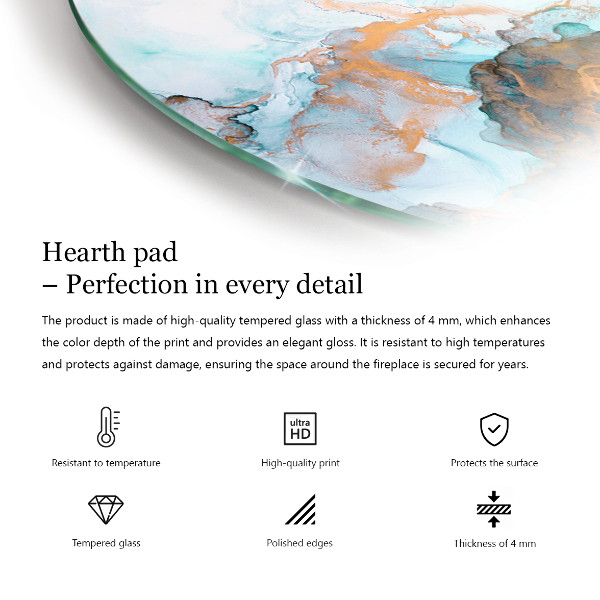 Sklo před krbovou vložku Vzor s malými tvary