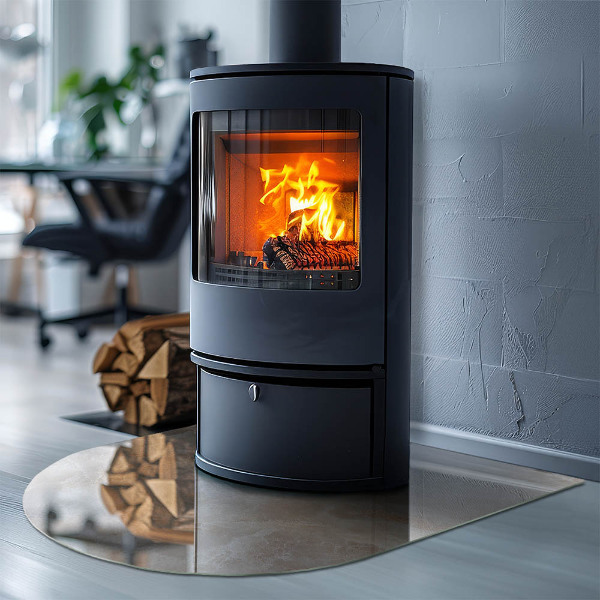 Nehořlavá podložka pod kamna Vzor z přírodního kamene