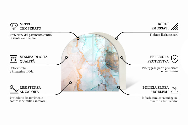 Sklo před krbovou vložku Geometrie se dřevem