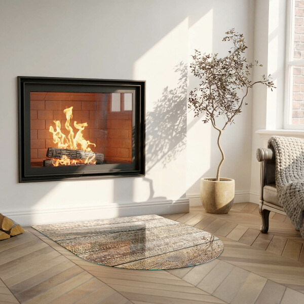 Sklo před krbovou vložku Desky z přírodního dřeva