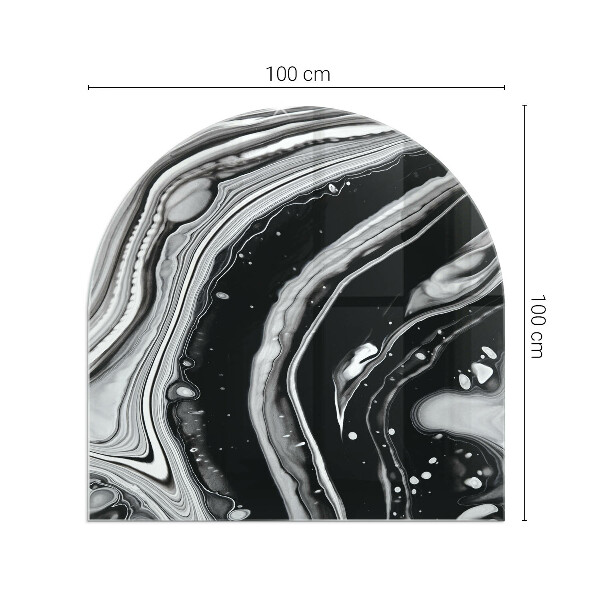 Sklo před krbovou vložku Abstraktní vlny a čáry