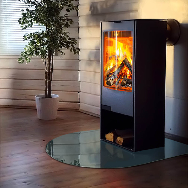 Sklo před krbovou vložku Barva moře