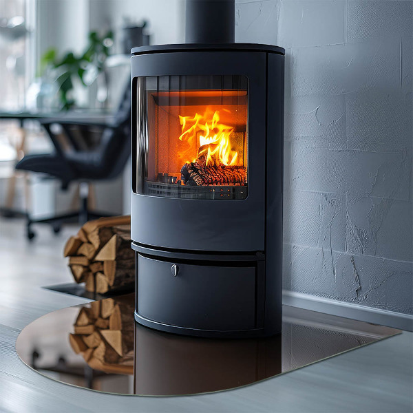 Sklo před krbovou vložku Barva Hnědá