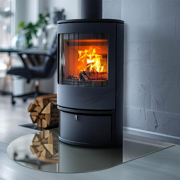 Nehořlavá podložka pod kamna Šedozelená barva