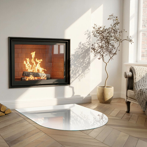 Sklo před krbovou vložku Barva Bílá