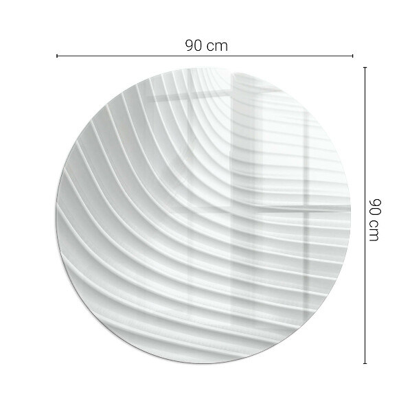Kulatá podložka pod krbová kamna Vlny jemných linií
