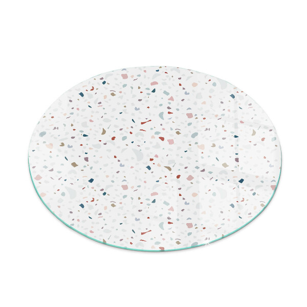 Kulatá podložka pod krbová kamna Vzor s malými tvary