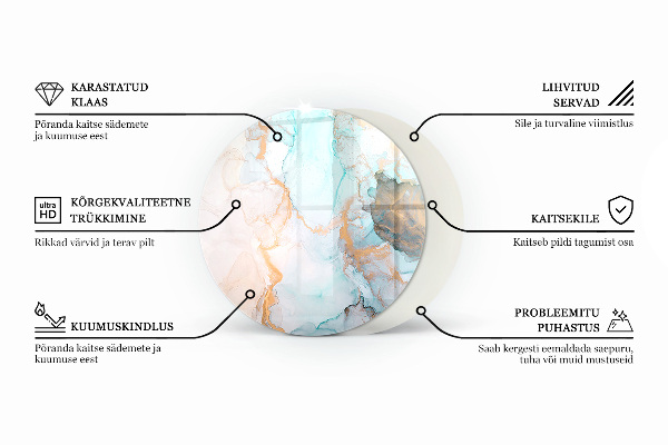 Kulatá podložka pod krbová kamna Textura dřevěných desek