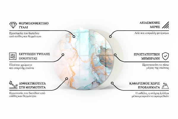 Kulatá podložka pod krbová kamna Rustikální styl prken