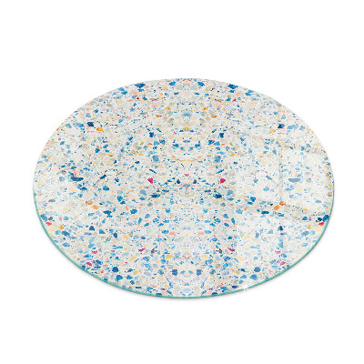 Kulaté sklo pod krbová kamna Abstraktní textura vzor