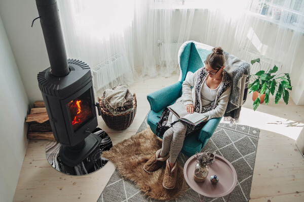 Kulaté sklo pod krbová kamna Abstraktní vlny a čáry