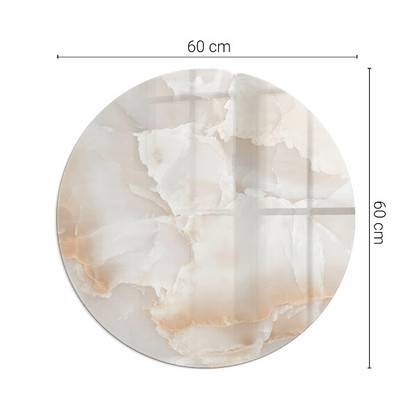 Kulatá podložka pod krbová kamna Vzor z přírodního kamene