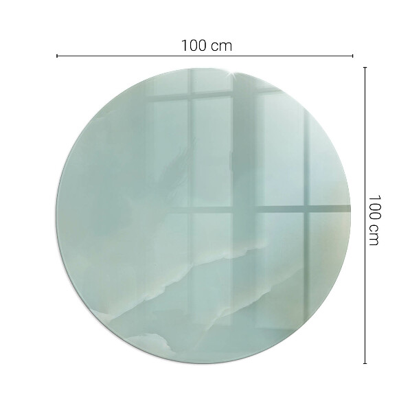 Kulaté sklo pod krbová kamna Jemný mramorový vzor