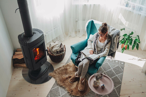 Kulatá podložka pod krbová kamna Barva: Šedohnědá