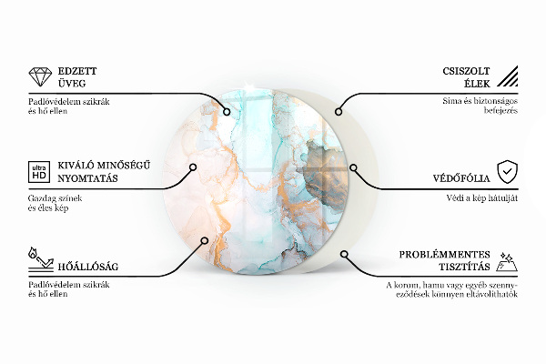 Kulatá podložka pod krbová kamna Barva světle zelená