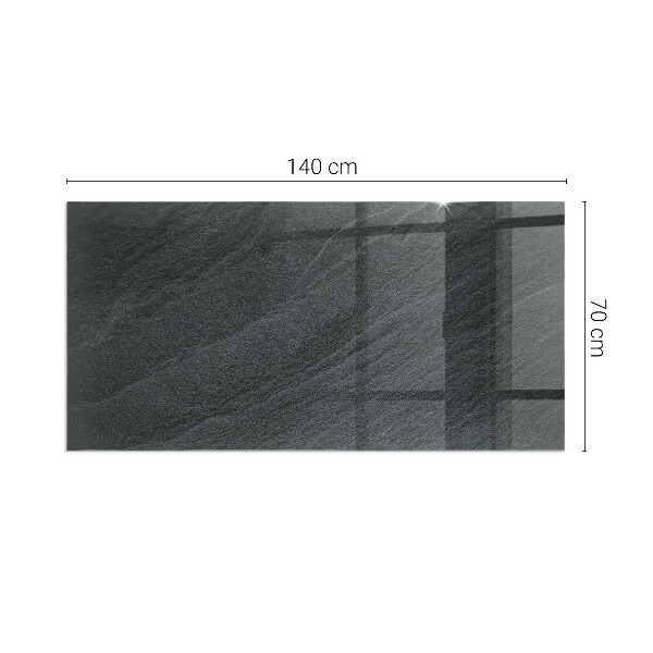 Obdélníkové tvrzené sklo pod krbová kamna Textura přírodního kamene