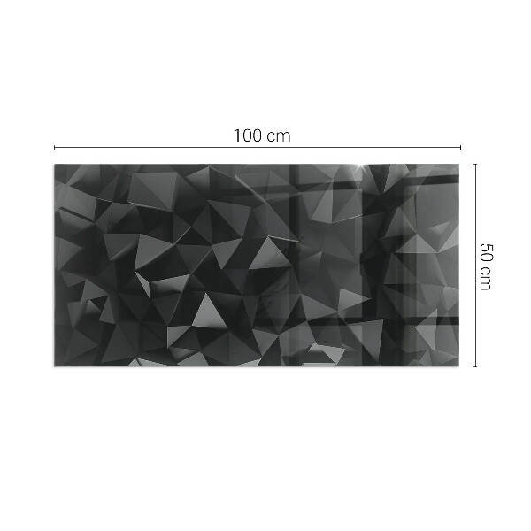 Obdélníkové sklo před krb Trojrozměrná geometrie