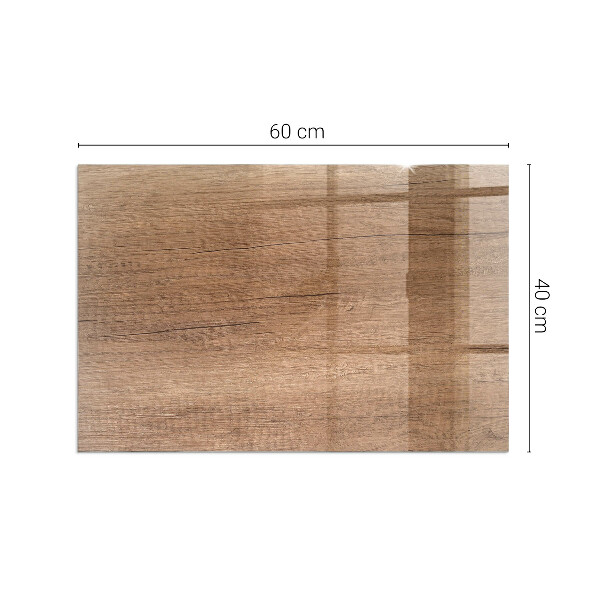 Obdélníkové sklo před krb Přírodní dřevěný vzor