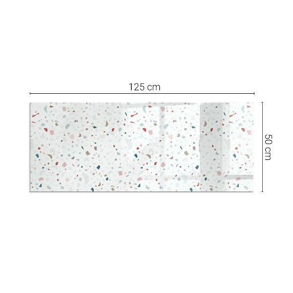 Obdélníkové sklo před krb Vzor s malými tvary