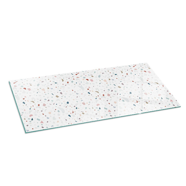 Obdélníkové sklo před krb Vzor s malými tvary