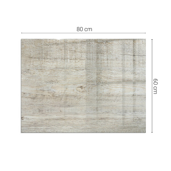 Obdélníkové tvrzené sklo pod krbová kamna Světlá textura dřeva