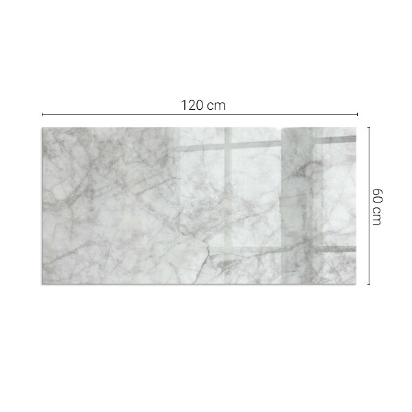 Obdélníkové sklo před krb Mramorová struktura vzor