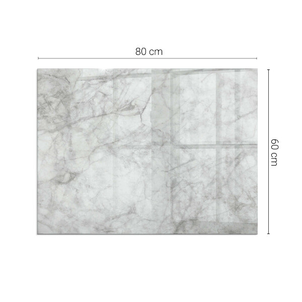 Obdélníkové sklo před krb Mramorová struktura vzor