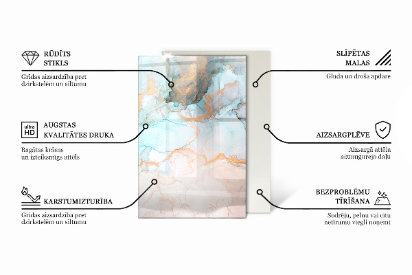 Obdélníkové tvrzené sklo pod krbová kamna Dřevěná deska v rozvržení