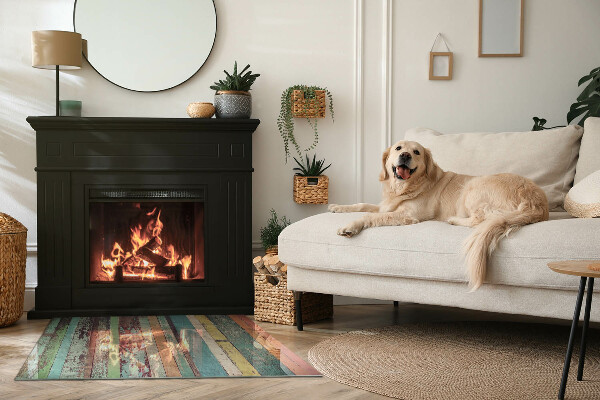 Obdélníkové tvrzené sklo pod krbová kamna Desky v různých odstínech