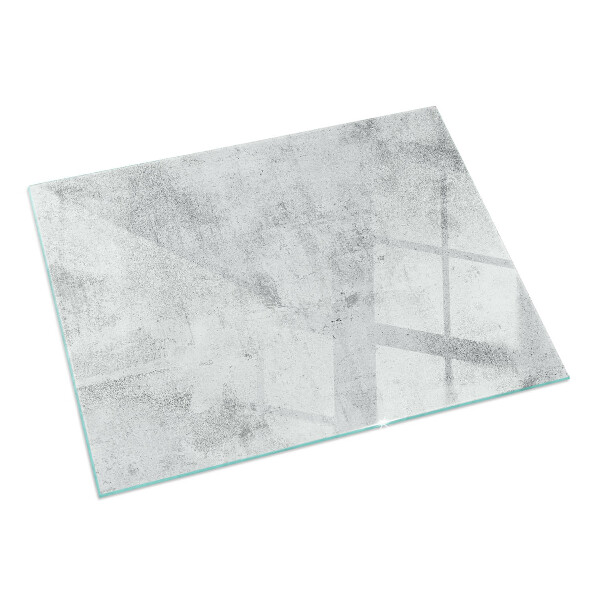 Obdélníkové tvrzené sklo pod krbová kamna Textura surového betonu