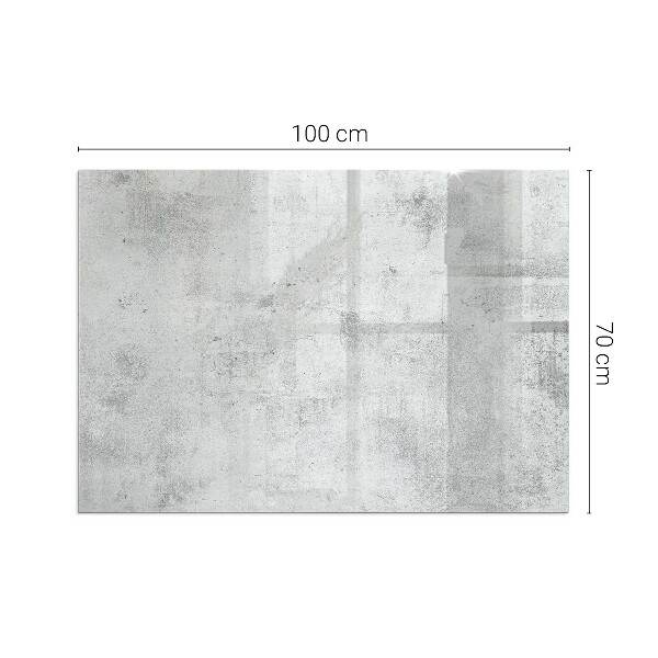 Obdélníkové tvrzené sklo pod krbová kamna Textura surového betonu