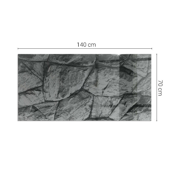 Obdélníkové sklo před krb Vzor z přírodního kamene