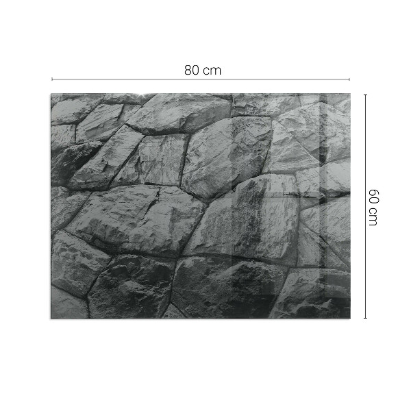 Obdélníkové sklo před krb Vzor z přírodního kamene