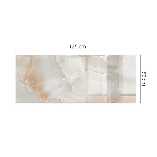 Obdélníkové sklo před krb Vzor z přírodního kamene