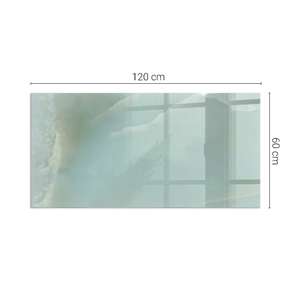 Obdélníkové tvrzené sklo pod krbová kamna Jemný mramorový vzor