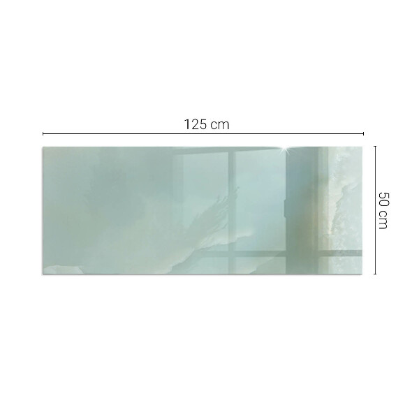 Obdélníkové tvrzené sklo pod krbová kamna Jemný mramorový vzor