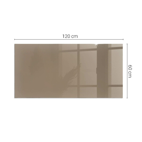 Obdélníkové sklo před krb Barva Hnědá