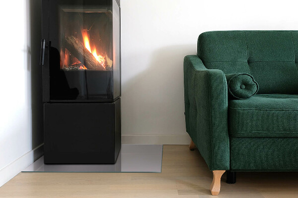 Obdélníkové sklo před krb Barva světle fialová