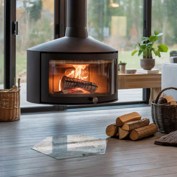 Podložka před krb Desky v různých odstínech