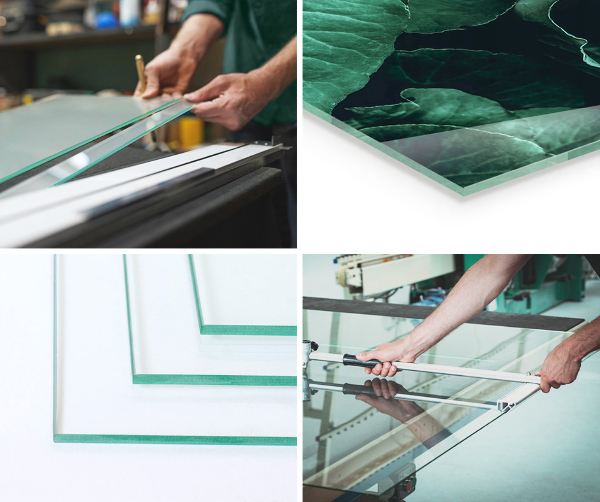 Sklo pod krb Geometrie se dřevem