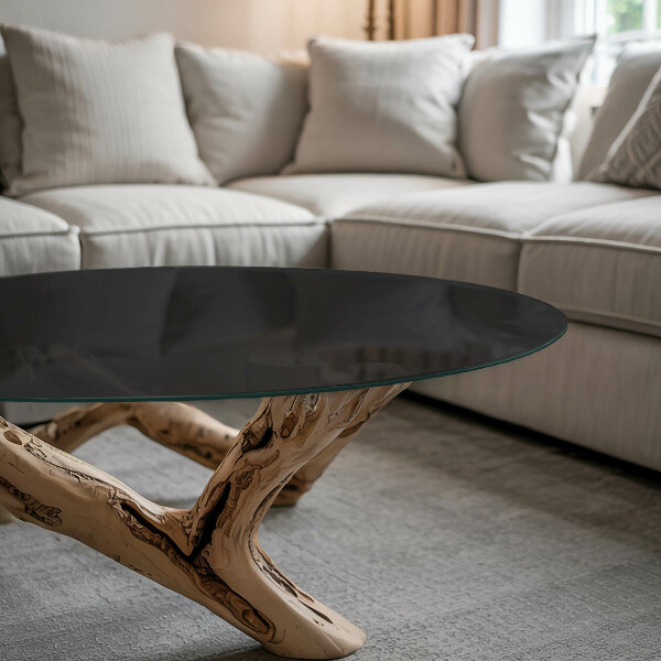 Pracovní deska Černá bez vzorů