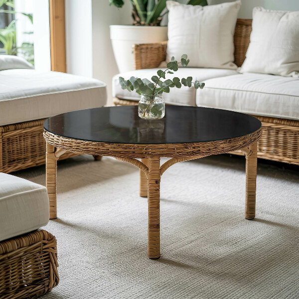 Pracovní deska Černá bez vzorů