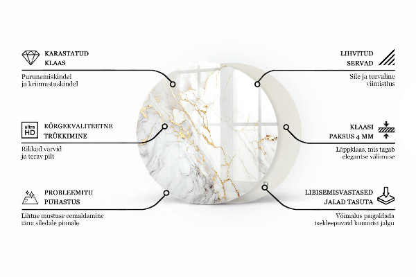 Pracovní deska Struktura mramorového vzoru