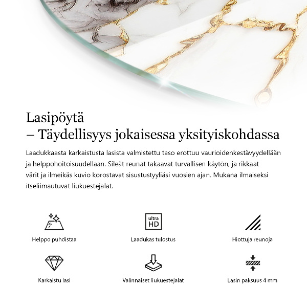 Pracovní deska Mramorové žíly v designu