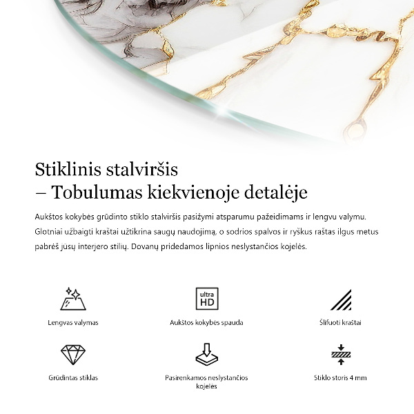 Pracovní deska Mramorové žíly v designu