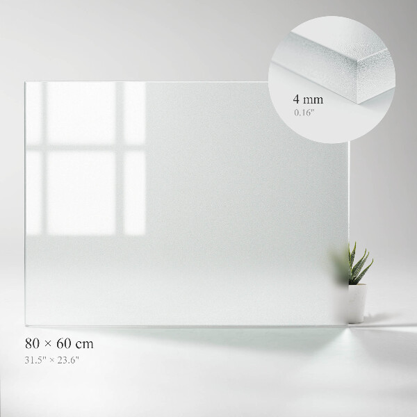 Poloprůsvitná obdélníková stolní deska