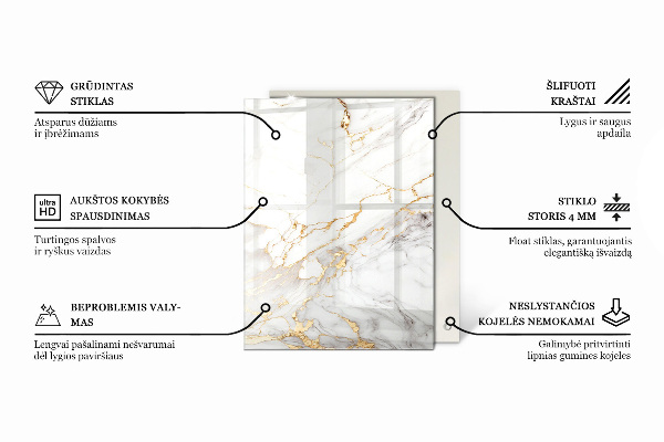 Stolová deska Žilkový mramorový vzor